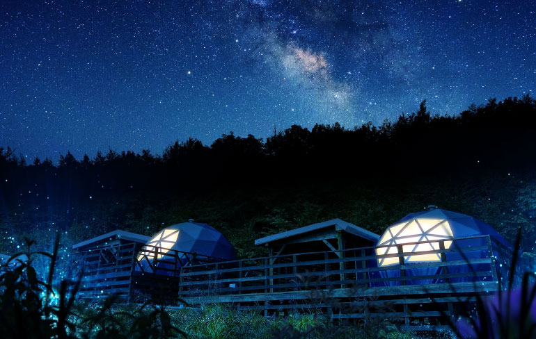 LUXE ナイトグランピングテントサイト チケット販売開始 | NEWS | 天空
